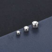 10 bucăți de schimb din oțel inoxidabil bile de rezervă 14 g 16 g cu zirconiu cubic Gem Labret Sprâncene Limbă Barbell Bar Atașamente Piercing