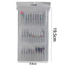 30 Stück Nagelfräser Bits - Keramik Fräser Bits für Nägel, Strass Karbid Nagelhaut Entferner Bits, Maniküre Pediküre Werkzeug 3/32 Zoll - Verschiedenfarbig - Übersicht 8