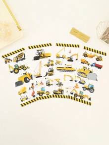 50/100PCS工程车主题、建筑主题糖果包装袋，适合主题派对、糖果饼干巧克力包装用品 - 彩色 - 查看 6