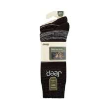 Jeep Men's 2 Pack Tech Thermal Boot Socks | Chunky Winter Performance Socks - Fast Shipping And Quick Delivery - Black - View 2