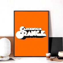 1pc Wall Arts Posters Frameless Clockwork Orange Poster Frameless Poster Kraft Club Bar Paper Retro Poster Wall Art Painting Bedroom Learning Pop,Canvas