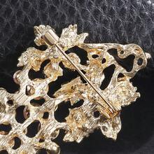 1 件水钻葡萄形金属胸针，花卉水果乡村风格服装装饰配件，防止女性衣柜故障 - 彩色 - 查看 10