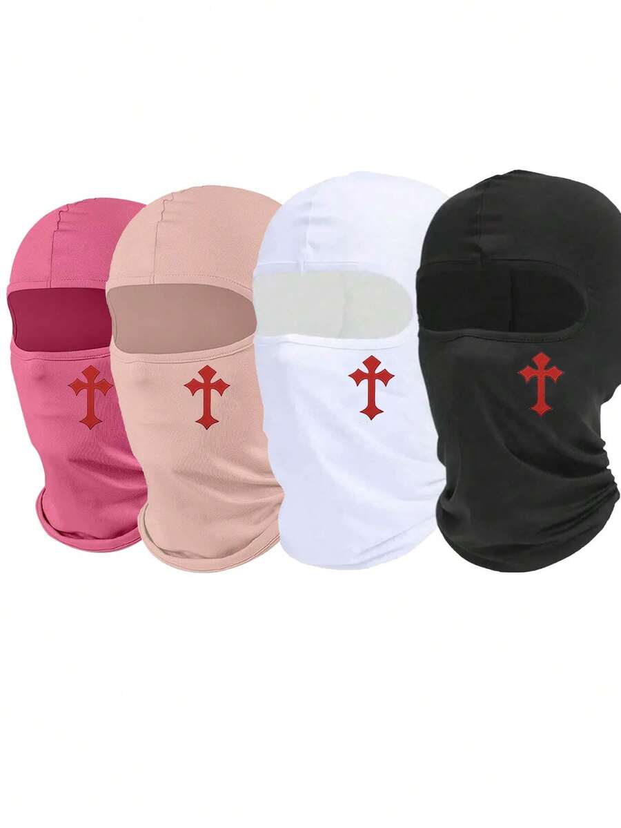 2 chiếc mặt nạ trùm đầu in hình Unisex, chống tia UV cho các môn thể thao ngoài trời như du lịch, đạp xe, đi bộ đường dài, câu cá, phù hợp cho mọi mùa - Nhiều màu - Xem 1