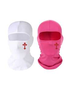 2 chiếc mặt nạ trùm đầu in hình Unisex, chống tia UV cho các môn thể thao ngoài trời như du lịch, đạp xe, đi bộ đường dài, câu cá, phù hợp cho mọi mùa - Nhiều màu - Xem 8