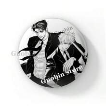 58mm 可爱韩国漫画画家夜之纽扣别针延承浩白娜久林 BL 漫画胸针徽章包包装饰情侣礼物 - 58mm - 查看 24