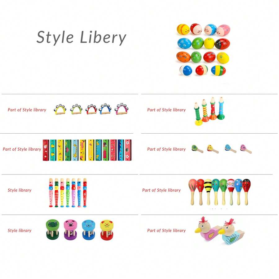 Kids Orff Instrument Collection Kindergarten Musical Toys Fine Motor