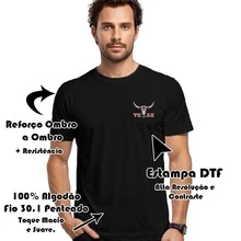 Camiseta Casual Estampada Algodão Perfeita Premium Texas Chifre Minimalista