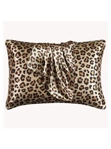2pcs Leopard Print Pillowcase, Suitable For Hair And Skin, Envelope Closure Pillow Covers (Gold Leopard, Silver Leopard, Pink Leopard)