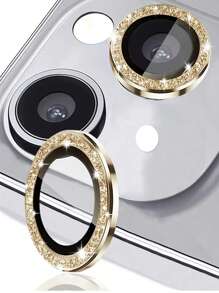 3 件装闪光钻石相机镜头保护壳适用于 iPhone 16 15 14 Plus 13 Pro Max 12 Mini 11 14Pro 保护手机配件 - 金色 - 查看 24