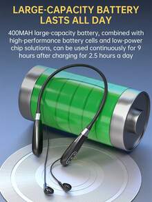 1 Tai nghe không dây E8 Live Sound Card tất cả trong một, giảm tiếng ồn thông minh, nhiều hiệu ứng đặc biệt, ghi âm giọng nói, đeo cổ, pin dài - Một cỡ - Xem 5