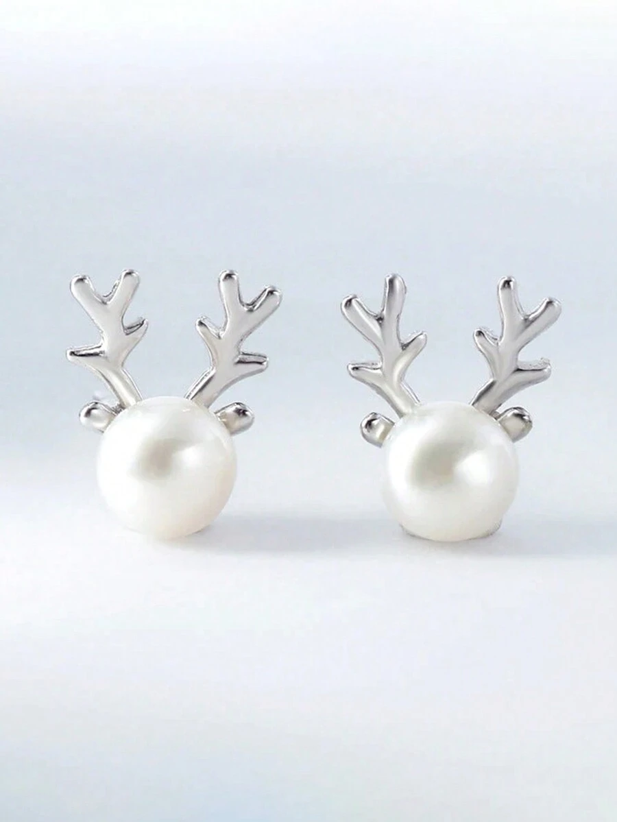 1 Pair Teen Classical Stud Earrings For Girls Gifts For Daily Decoration For Party Jewelry Christmas Gift