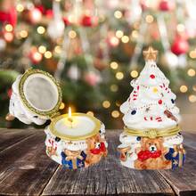 圣诞香味蜡烛、家用香味香薰蜡烛、天然蜡烛、圣诞树蜡烛、缓解压力蜡烛、送给朋友家人的香味蜡烛礼物、房间装饰、礼物 - 彩色 - 查看 12