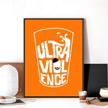 1pc Wall Arts Posters Frameless Clockwork Orange Poster Frameless Poster Kraft Club Bar Paper Retro Poster Wall Art Painting Bedroom Learning Pop,Canvas