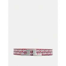 J.Lindeberg Betsy Print JL Micro Bridge Leather Belt Rose Red - 紅色 - 查看 2