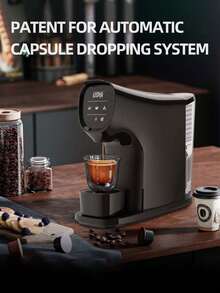 Capsule Coffee Machine Professional Detachable Coffee Maker 1200W Black For Home Office Restaurant Hotel With Patent For Automatic Capsule Dropping System - UK Plug(220-240V) - View 2
