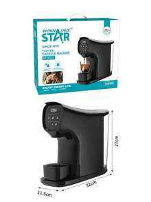 Capsule Coffee Machine Professional Detachable Coffee Maker 1200W Black For Home Office Restaurant Hotel With Patent For Automatic Capsule Dropping System - UK Plug(220-240V) - View 8