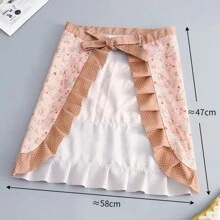 1 pieza Delantal de lona impermeable y resistente al aceite - Diseño floral, cinturón ajustable, tela transpirable, nuevo pañuelo a prueba de aceite y manchas para cocina y hogar - Multicolor - Ver 3