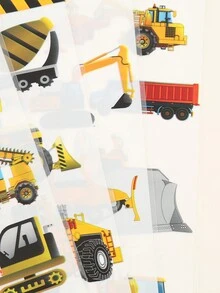 50/100PCS工程车主题、建筑主题糖果包装袋，适合主题派对、糖果饼干巧克力包装用品 - 彩色 - 查看 4