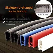 5M U Type Universal Car Door Edge Guards Trim Styling Moulding Protection Strip Anti Scratch Collision Protector Vehicle