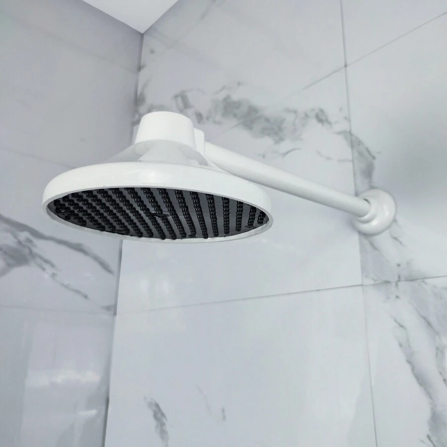 Chuveiro Ducha Fria Cascata 6 Polegadas ABS Parede Banheiro Piscina Jardim 1/2"