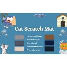 78.7 英寸 X15.8 英寸可修剪自粘地毯垫，适用于猫树架、猫墙家具台阶、猫地毯抓柱、猫抓板、沙发保护垫 - 棕色 - 查看 4