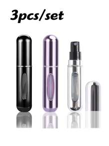 10 件/5 件/3 件/1 件 5ml 底部可再填充香水瓶，带泵和铝制容器便携式液体和化妆品喷雾分配器，旅行友好型化妆包化妆包护肤包洗漱包收纳袋，旅行必需品巡航必需品化妆包收纳化妆品收纳盒化妆盒 - 彩色 - 查看 32