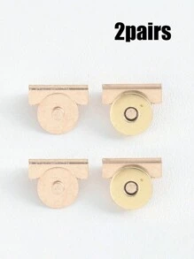 Bolso de lona con borde de pared, cubo magnético de alloy, 20 *7mm, 4 colores, sin costuras, para bolsos de hombro y ropa, accesorios de manualidades DIY, bolso vintage de metal Cl Turn, cierres giratorios para bolsillos y prendas, accesorio de bolso DIy para mano, monedero, hardware elegante, dorado, Accesorios de bolsa hechos a mano