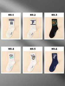 Calcetines largos unisex casuales, calcetines de moda con estampado - Multicolor - Ver 6