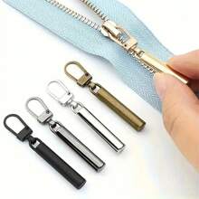 10pcs Detachable Metal Zipper, Replacement Zipper Slider For Bags Shoes And Clothes, DIY Craft Zipper Head Sewing Accessories