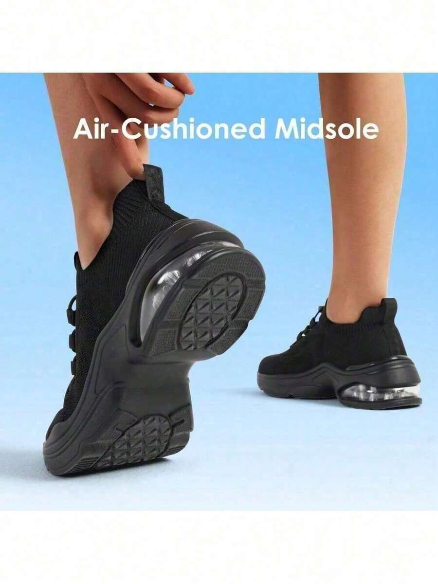 Women Walking Sneaker SlipOn Air Cushion Slip Resistant Tennis