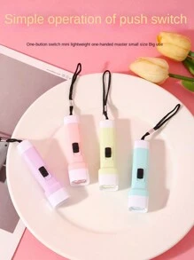 1 Set Mini Jelly Colorful LED Flashlight Toys, Random Color, With Flashing Light, Birthday Party Small Gift Filler, Gift Bag Filler, Suitable For Home Use, Projection Light Toys