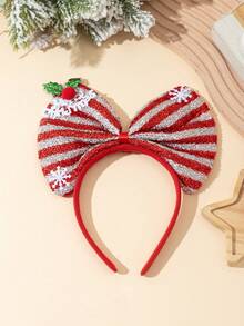 1 Băng đô nơ hình bông tuyết Giáng sinh, thích hợp cho trang phục ngày lễ - Nhiều màu - Xem 3