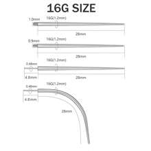 Piercing Taper 16G 18G 14G Stainless Steel Piercing Changing Tools For Threadless And Threaded Jewelry Insertion And Piercings Stretching Kit - Silver - View 12