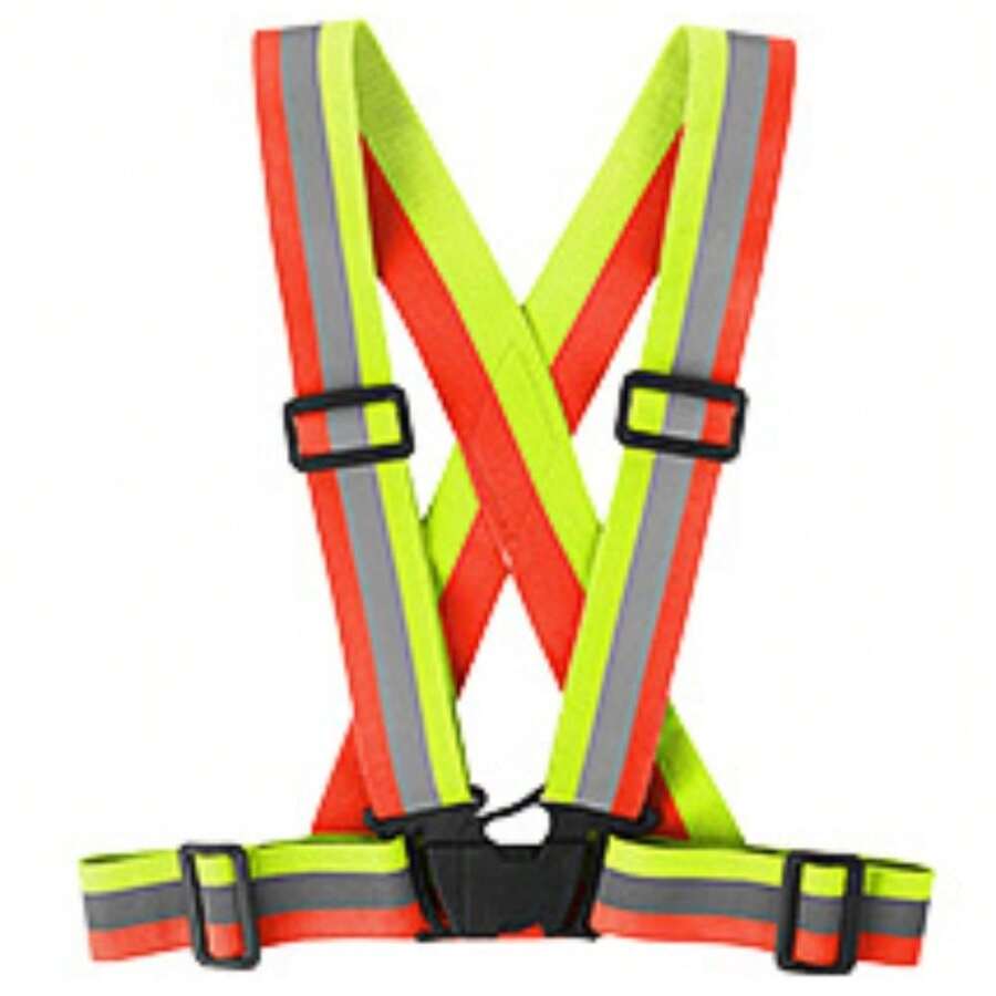 A Reflective Vest With High Visibility And Adjustable Reflective Tape