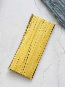 100pcs Letter Graphic Gift Bag Twist Tie