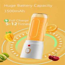 1PC Máy ép trái cây cầm tay mới dễ mang theo Máy ép trái cây Máy xay sinh tố Máy ép trái cây tươi Máy xay sinh tố cầm tay có thể sạc lại Máy ép trái cây mini 10 lưỡi - Nhiều màu - Xem 9
