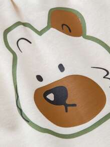 mini bala 中性女婴 2024 高腰护腹长裤 - 乳白 - 查看 7