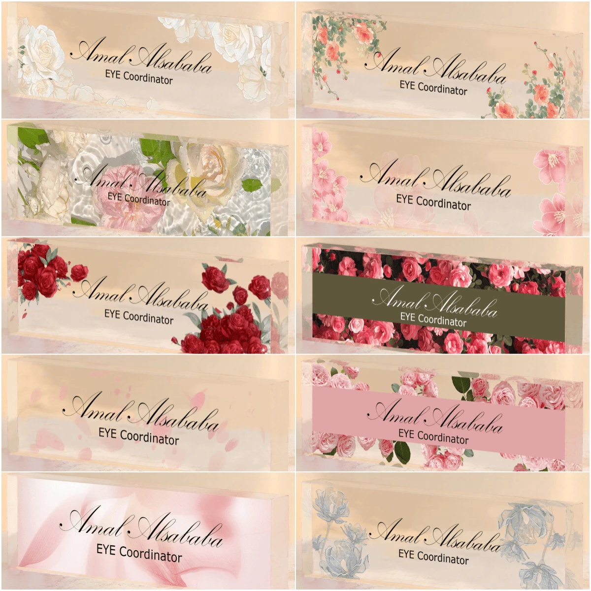 1pc,Personalized Desk Name Plate, Simple, Cute, Artistic Retro,Style