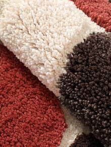 DAJIANG 1片棕色浴室地垫，鹅卵石纹理，柔软舒适，超强吸水，可水洗，适用于教室、淋浴房和浴室，春季装饰，浴室配件，厚实柔软 - 彩色 - 查看 5