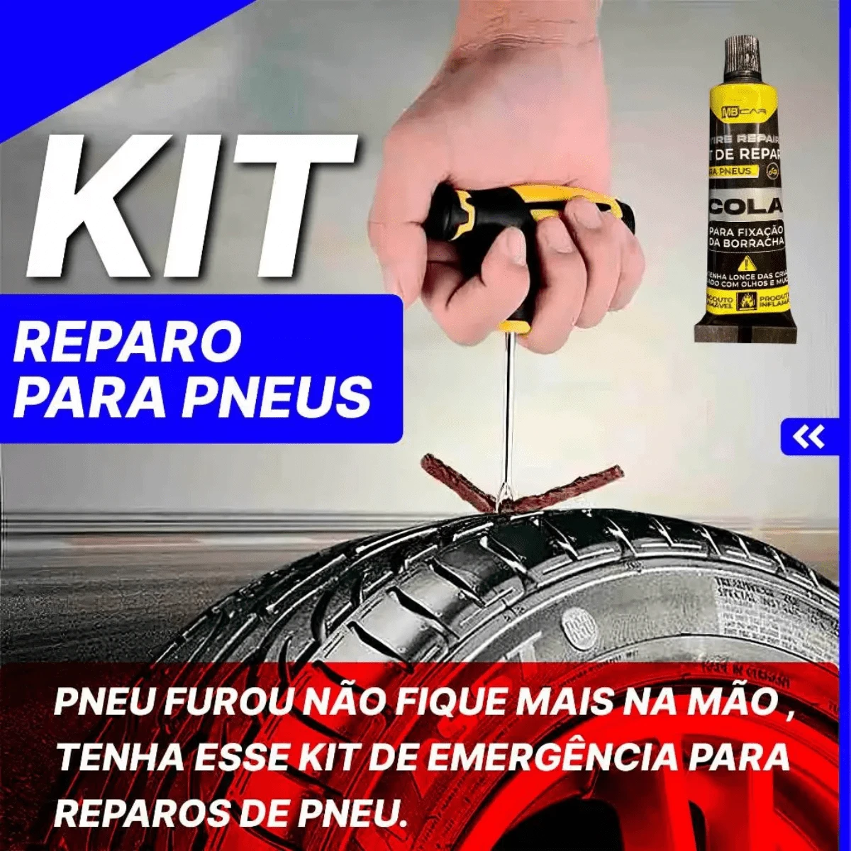 Professional Tubeless Tire Repair Kit For Motorcycle Car Patch With Set