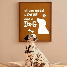 10 قطع قالب رسم للكلب DIY، قالب بلاستيكي للرسم، قوالب لرسم بصمة الكلب والزهرة الشمسية والقلب، قوالب قابلة لإعادة الاستخدام للأعمال اليدوية وتزيين الأثاث والعودة إلى المدرسة والمستلزمات المدرسية