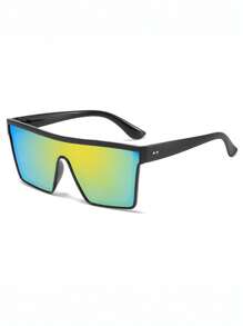 3pcs/1pc Teen`S Large Framed Fashion Glasses For Summer, Suitable For Daily Use