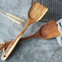 Thìa gỗ Ixora chất lượng cao - Chống dính, chịu nhiệt - Lý tưởng cho việc nấu ăn lành mạnh, xào rau, cá, trứng và bánh kếp - màu nâu - Xem 4