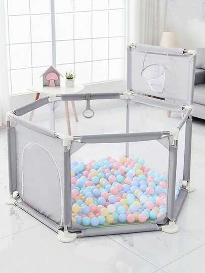 Corral Para Bebé Didáctico 10 Bolas,para bebés y niños pequeños Área de juego con valla para niños, Centro de