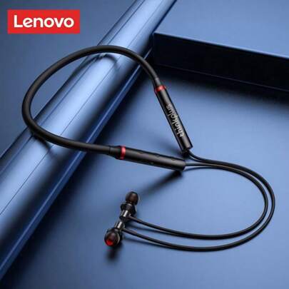 Lenovo Cuffie bluetooth HE05X Ⅱ, auricolari impermeabili, suono HIFI, fascia magnetica, cuffie sportive, confezione in cinese