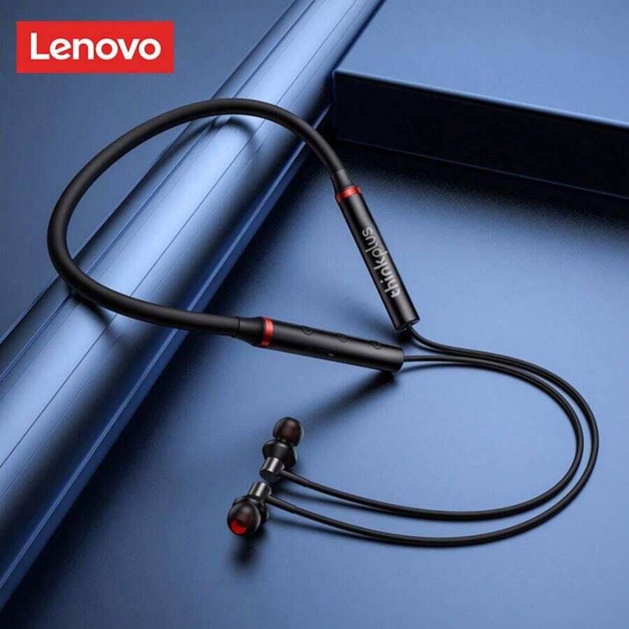 Lenovo HE05X II Bluetooth Earphones, Waterproof Earbuds, HIFI Sound Quality, Magnetic Neckband Sports Headphones, Chinese Packaging - Black - View 1