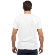 Unisex Comfortable Cotton Printed T-Shirt Enjoy Peace Fenix - 白色 - 查看 2