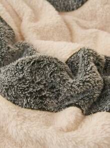 3pcs Winter Plush Duvet Cover Set, Soft & Skin-Friendly Bedding, Includes 1 Duvet Cover & 2 Pillow Shams, Suitable For Dorm, Bedroom Home Use, Multiple Sizes Available - Grey - View 3