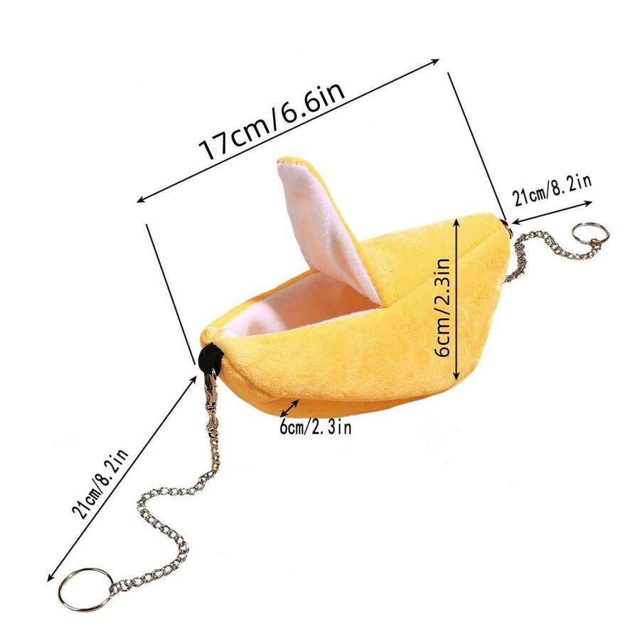 Hamster Bed House Hamster Bedding Winter Hammock, Banana And Pineapple