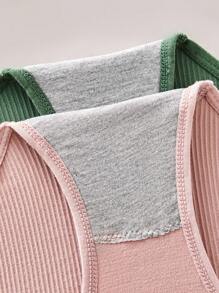 8 conjuntos de lencería simple, sujetador y pantis sin costuras acanalados lisos, lencería y ropa interior para mujer